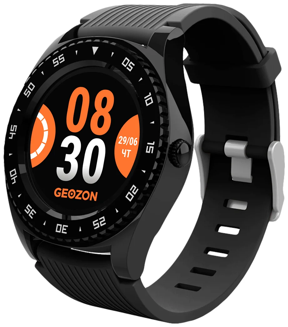 Смарт-часы :: Smart часы Geozon Titanium G-SM10BL (Black) - ТОЧКА СВЯЗИ  интернет-магазин. Витрина товаров