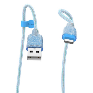 hoco-u73-star-galaxy-silicone-charging-data-cable-for-lightning-connectors