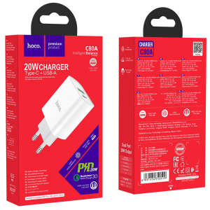 hoco-c80a-rapido-pd20w-qc3-wall-charger-eu-package