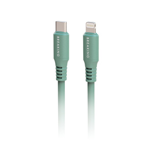 kabel_breaking_soft_touch_k21_usb_c_lightning_3_0a_1m_zelenyy