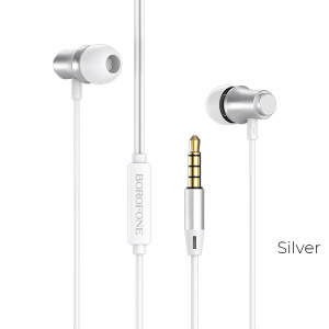 borofone-bm29-gratified-universal-wired-earphones-with-mic-silver